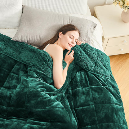Cottonblue Fleece Sherpa Weighted Blanket