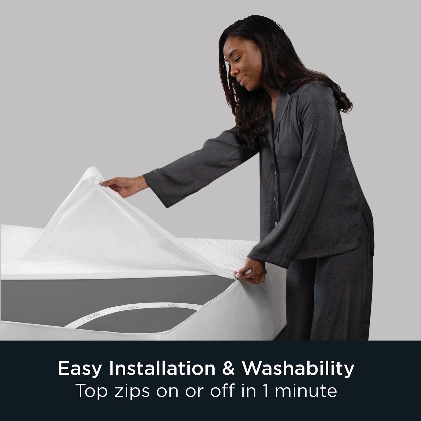 AllerEase Platinum Zip-Off Top Mattress Protector
