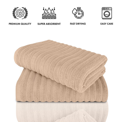Turkish Cotton Luxury Towel Set Ultra Absorbent Spa Bath Towels