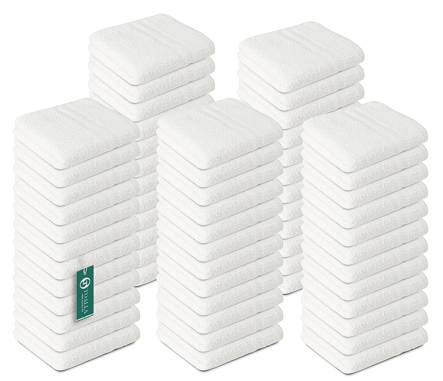 Cotton Washcloth Set 400 GSM Soft Face Body Towels 12x12 12 Pack