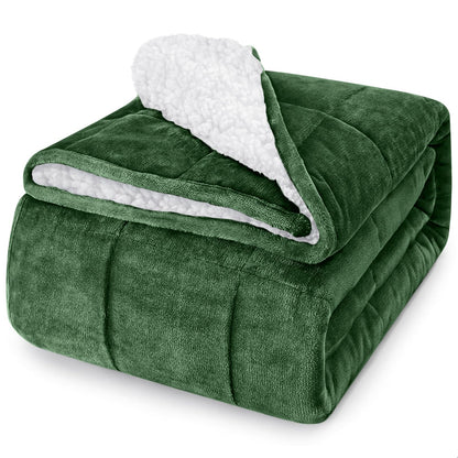 Cooling Weighted Blanket Microfiber Glass Bead Machine Washable Heavy Blanket