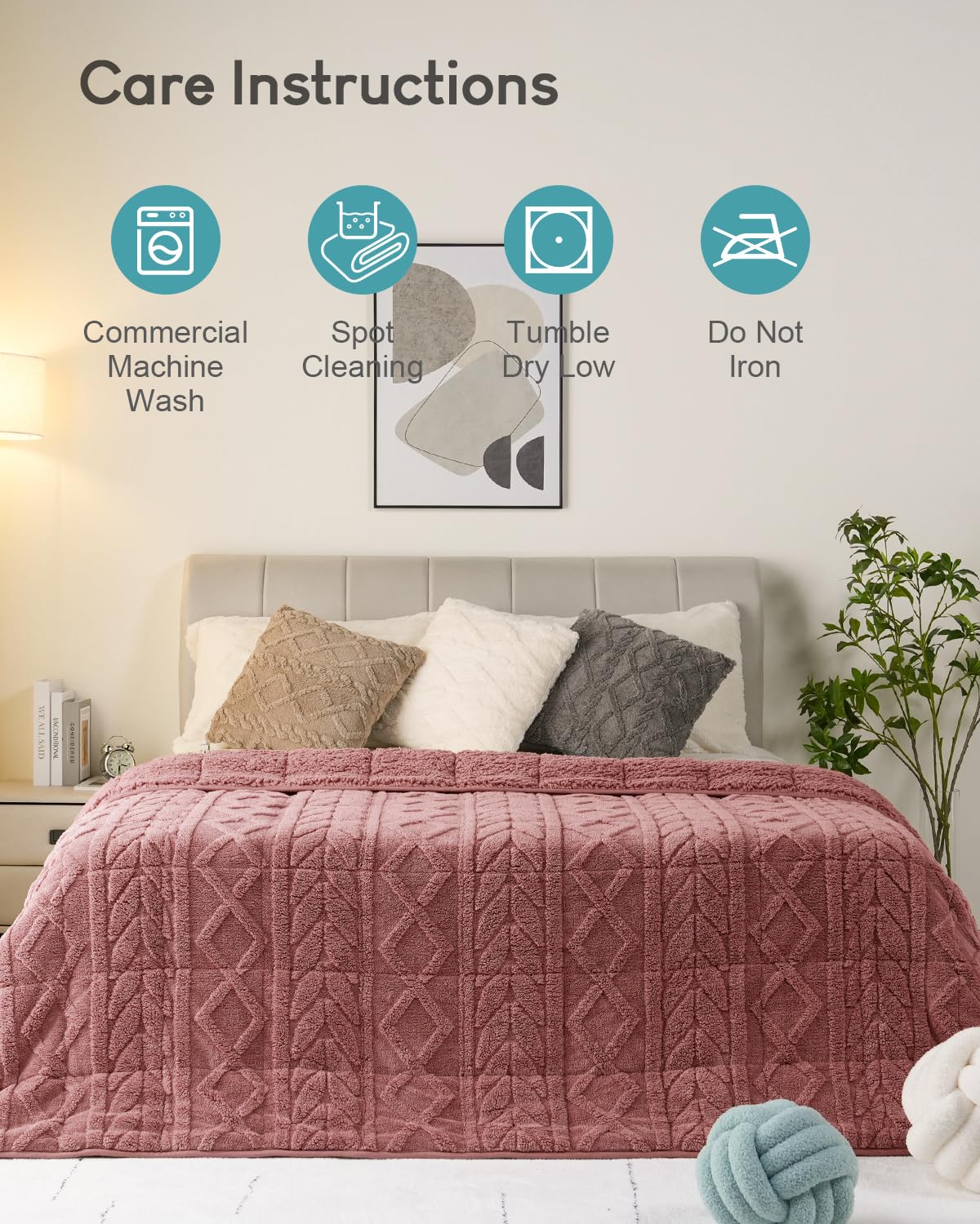 Cottonblue Fleece Sherpa Weighted Blanket
