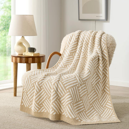 Waffle Throw Blanket Ultra Soft Lightweight Couch Bed Sofa Blanket