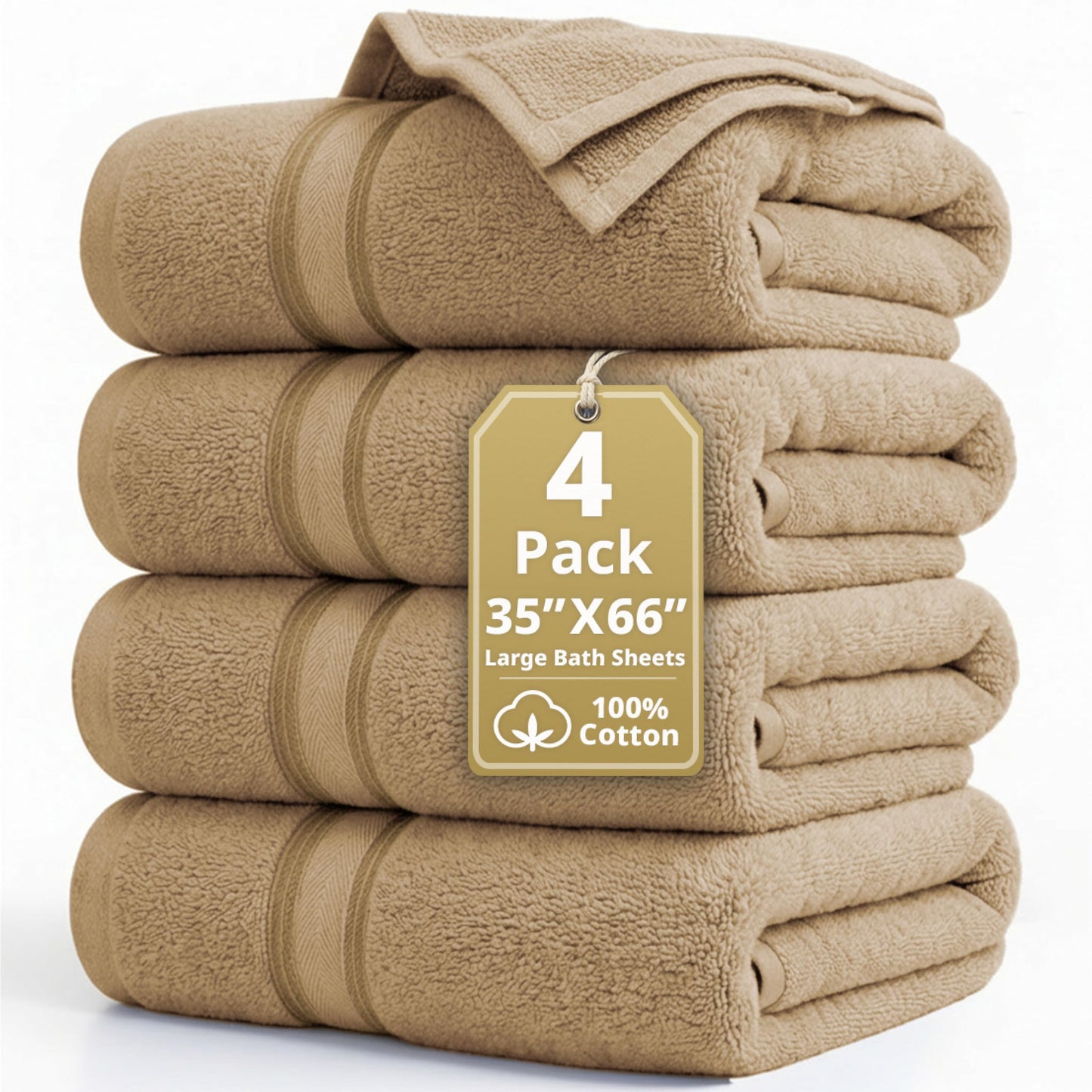 Zero Twist Cotton Bath Towel Set Quick Dry Ultra Absorbent Soft Towels