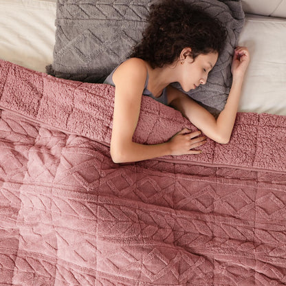 Cottonblue Fleece Sherpa Weighted Blanket