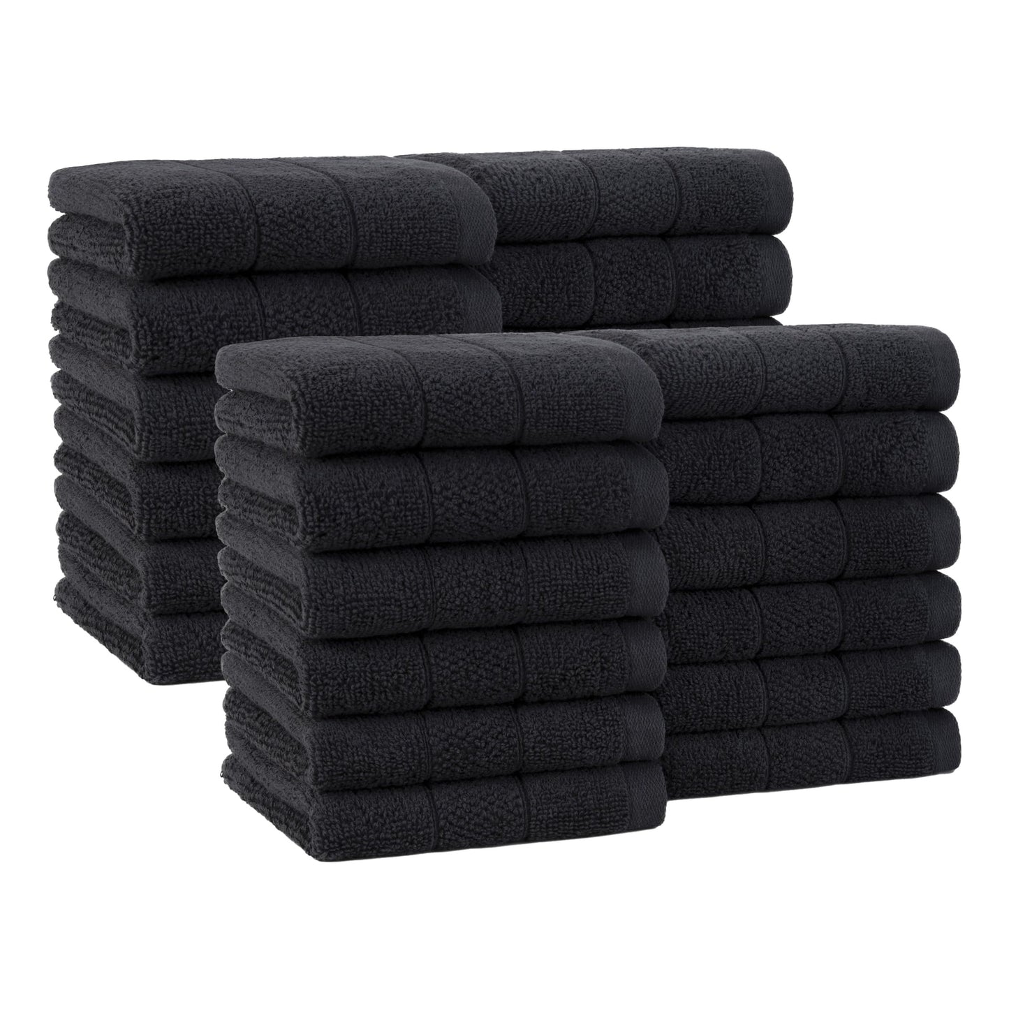 Ring Spun Cotton Washcloth Set Soft Absorbent Multipurpose Fingertip Towels