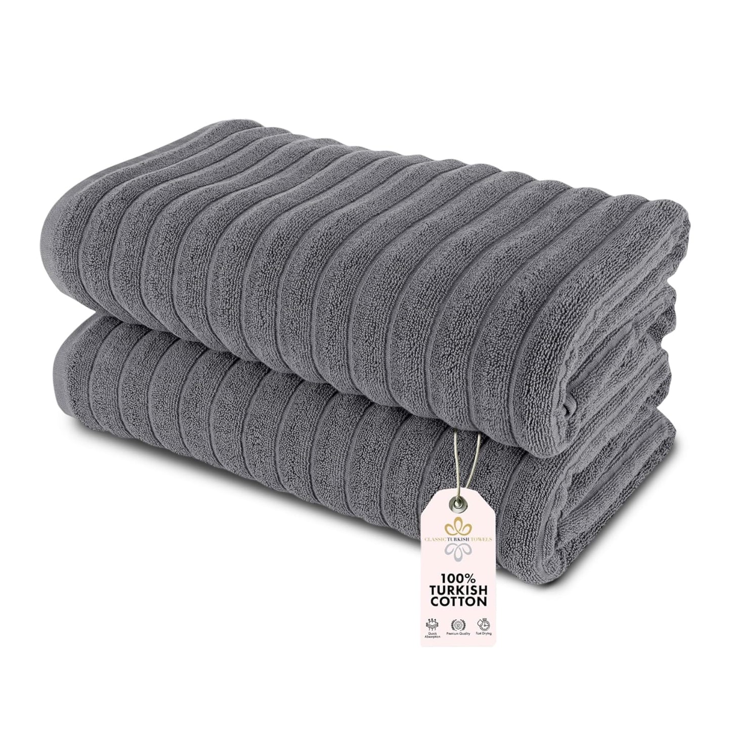 Turkish Cotton Luxury Towel Set Ultra Absorbent Spa Bath Towels