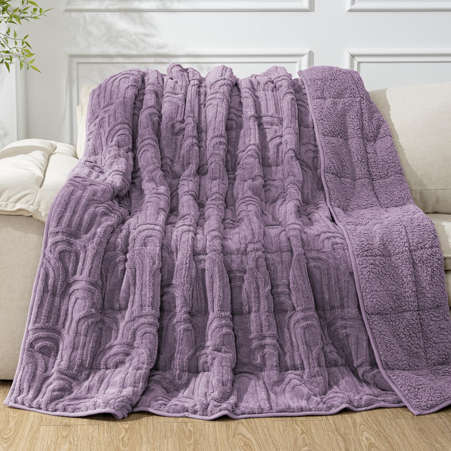 Cottonblue Fleece Sherpa Weighted Blanket