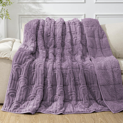 Cottonblue Fleece Sherpa Weighted Blanket