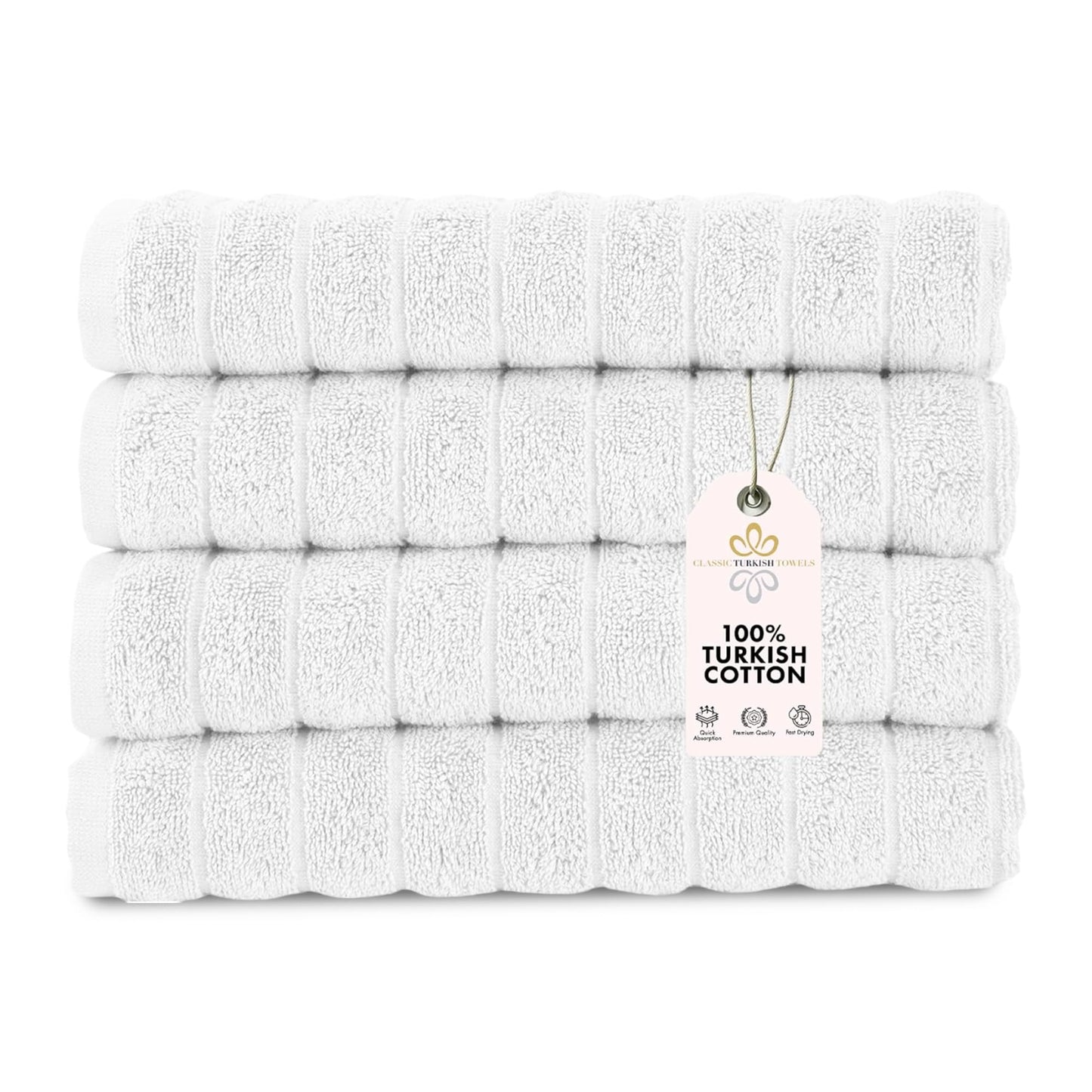 Turkish Cotton Luxury Towel Set Ultra Absorbent Spa Bath Towels