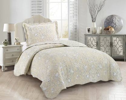 Patchwork Quilt Set Reversible Lightweight All Season Coverlet Bedding
