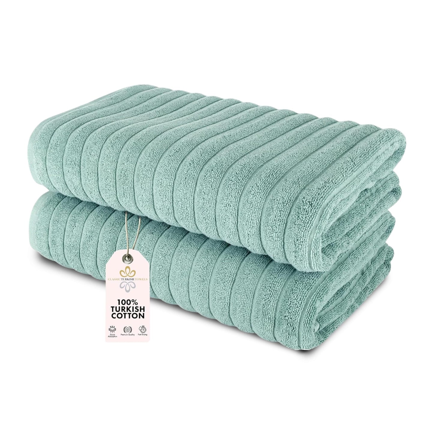 Turkish Cotton Luxury Towel Set Ultra Absorbent Spa Bath Towels