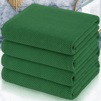 Cotton Bath Towel Set 6 Piece Soft Quick Dry Bathroom Towels Large Gift Set