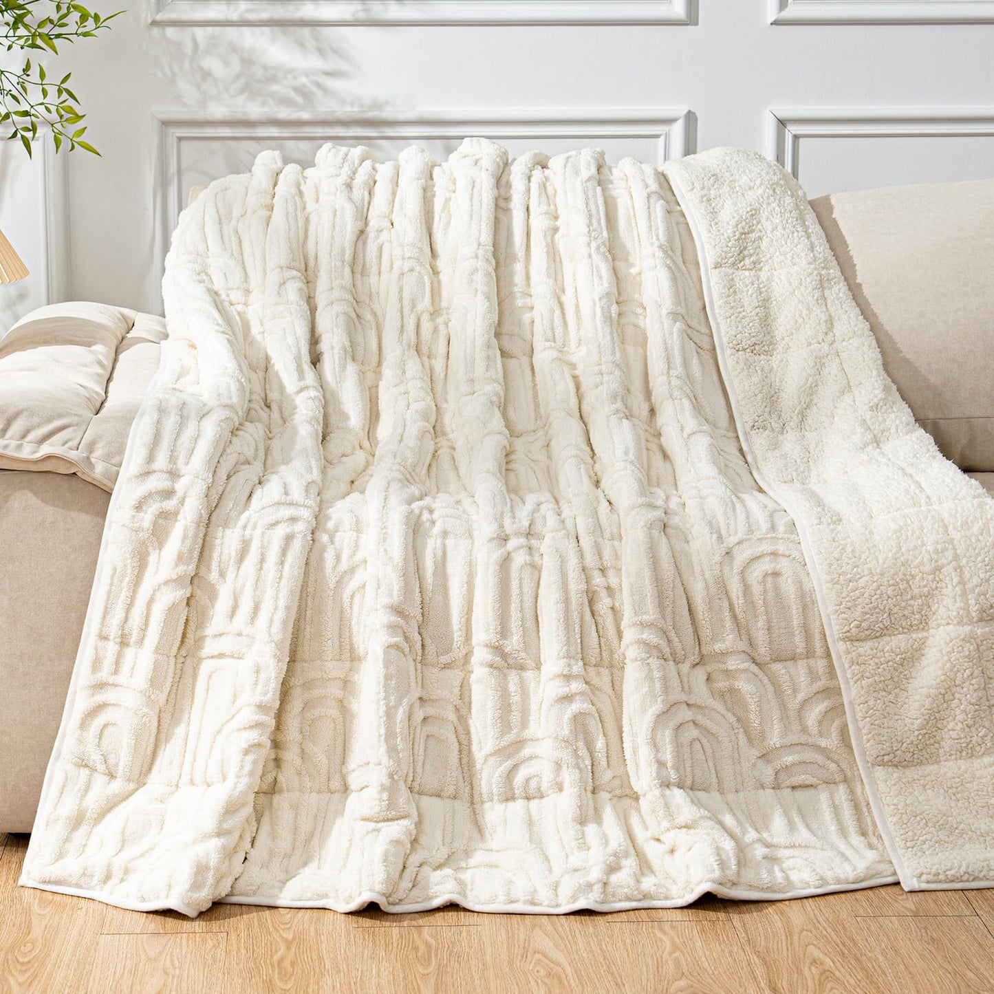 Cottonblue Fleece Sherpa Weighted Blanket