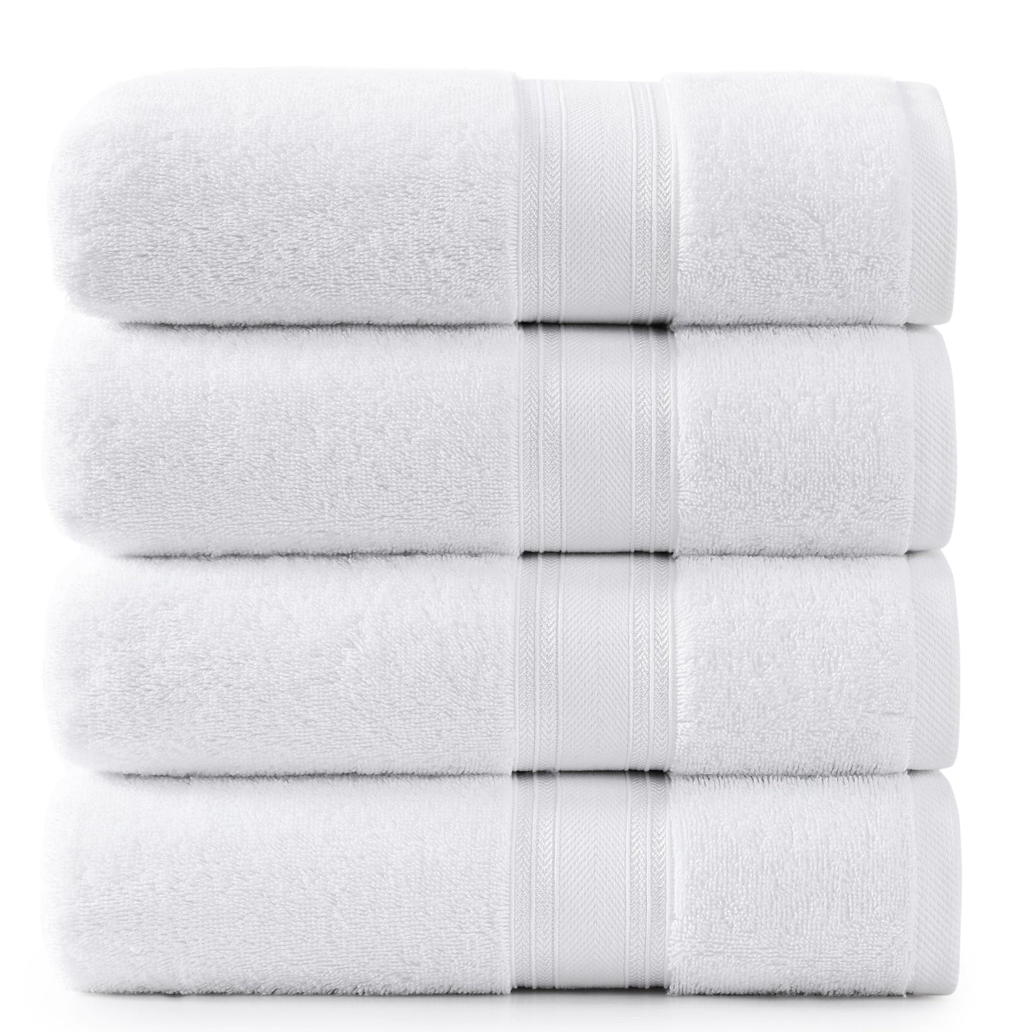 Zero Twist Cotton Bath Towel Set Quick Dry Ultra Absorbent Soft Towels