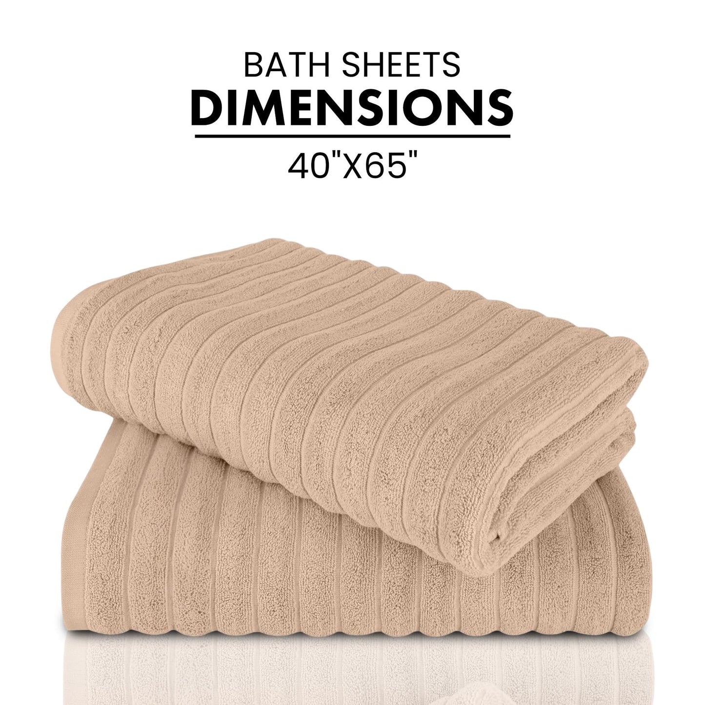 Turkish Cotton Luxury Towel Set Ultra Absorbent Spa Bath Towels