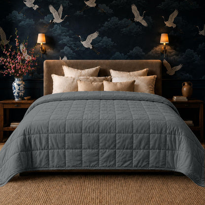 Weighted Blanket 400 Thread Count All Season Bed Throw Premium Comfort