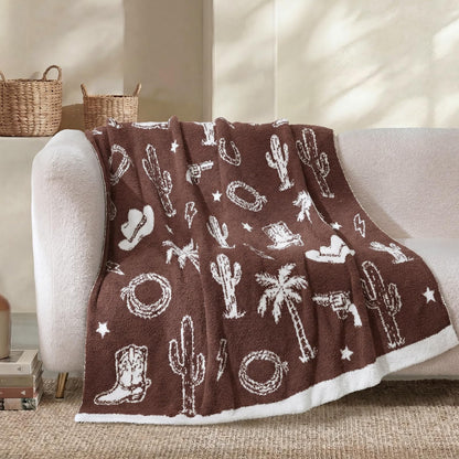Checkered Microfiber Throw Blanket Soft Couch Sofa Bed Decorative Blanket
