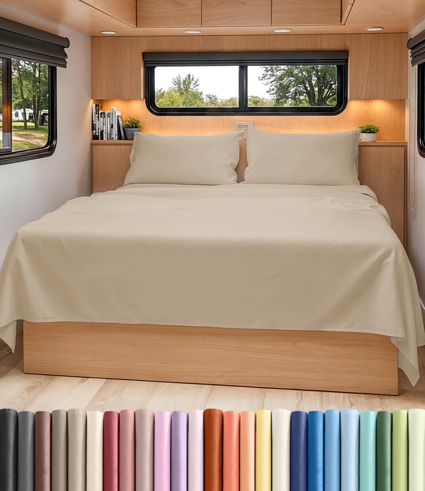 Cooling Sheet Set 4 Piece Ultra Soft Deep Pocket Breathable Bedding