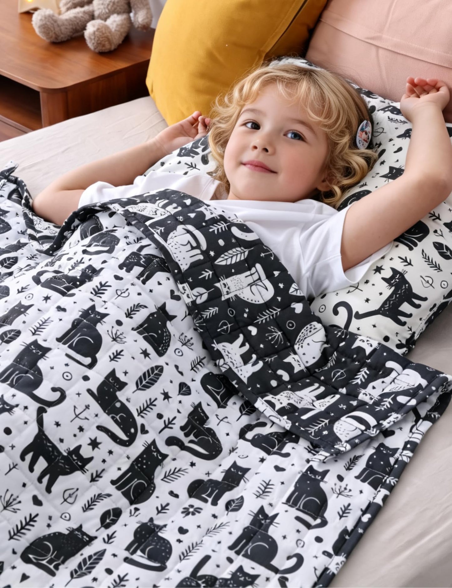 Cooling Weighted Blanket Glass Bead All Season Heavy Bed Throw