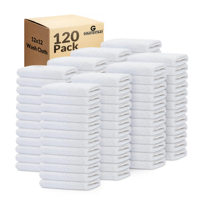 Cotton Washcloth Set 12x12 Kitchen Cleaning Cloths Commercial Grade Towels