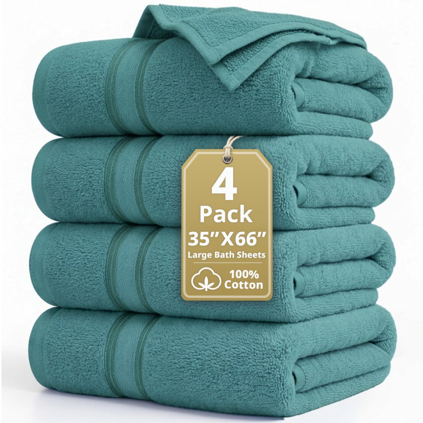 Zero Twist Cotton Bath Towel Set Quick Dry Ultra Absorbent Soft Towels