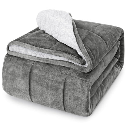 Cooling Weighted Blanket Microfiber Glass Bead Machine Washable Heavy Blanket