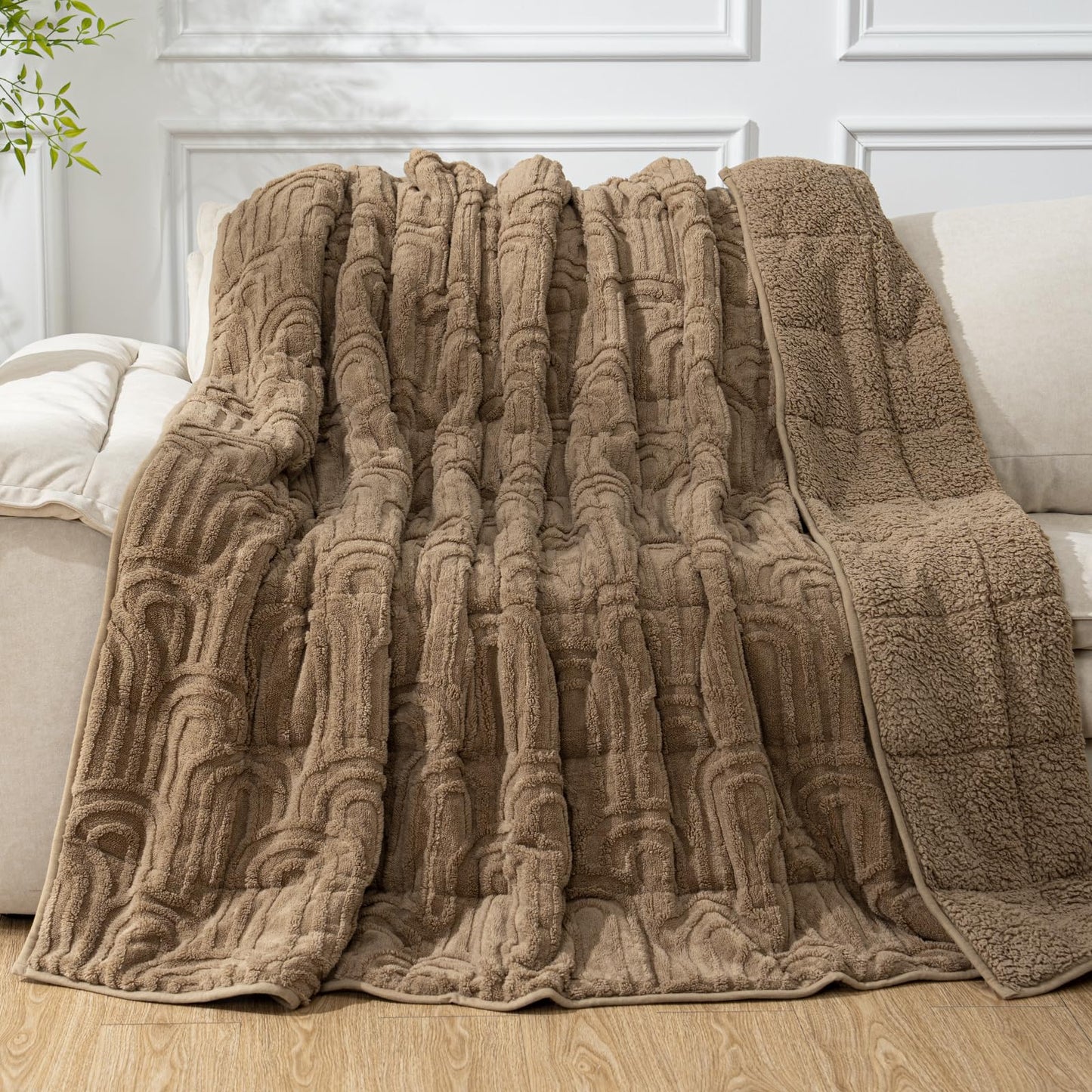 Cottonblue Fleece Sherpa Weighted Blanket