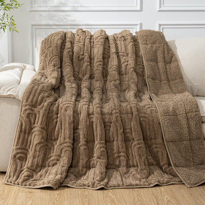 Cottonblue Fleece Sherpa Weighted Blanket