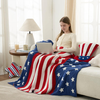 Checkered Microfiber Throw Blanket Soft Couch Sofa Bed Decorative Blanket