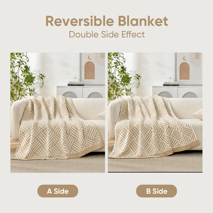 Waffle Throw Blanket Ultra Soft Lightweight Couch Bed Sofa Blanket