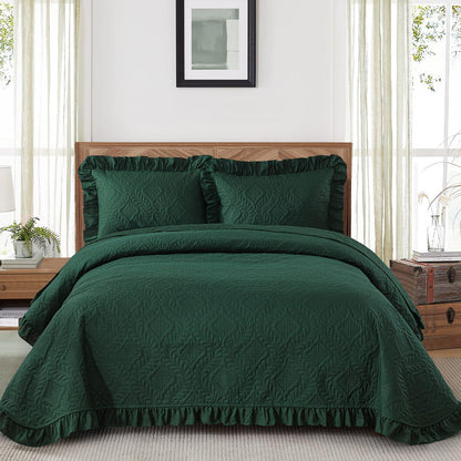 DJY Quilt Set Paisley Bedspread Soft Microfiber Bedding Set for All Season