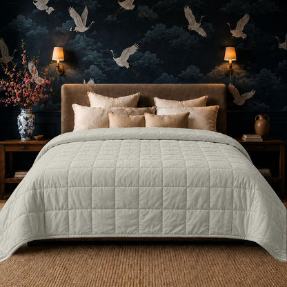 Weighted Blanket 400 Thread Count All Season Bed Throw Premium Comfort