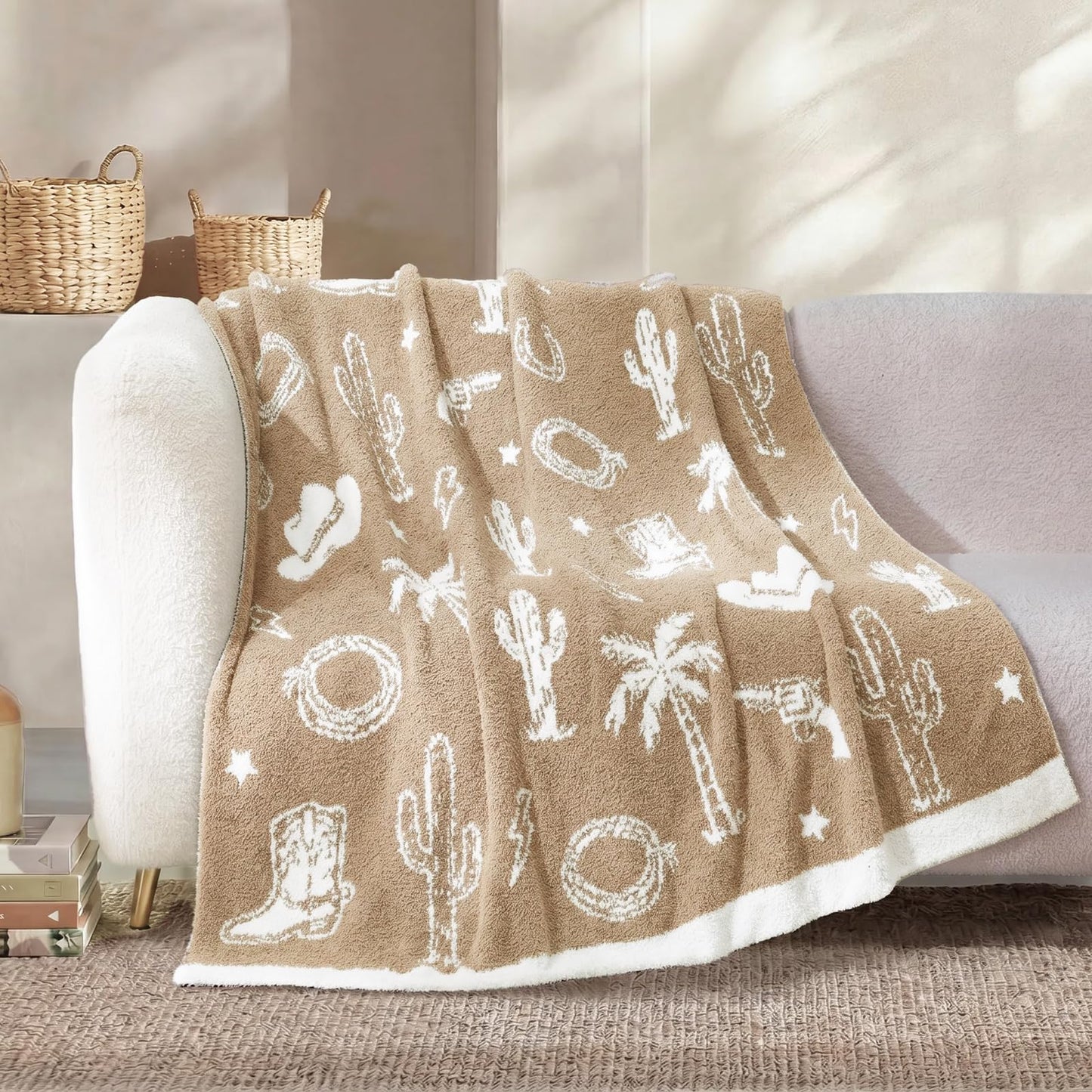 Checkered Microfiber Throw Blanket Soft Couch Sofa Bed Decorative Blanket