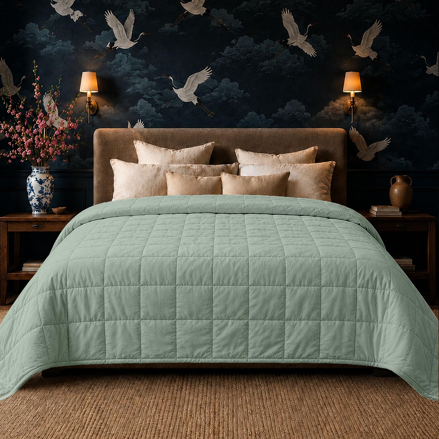 Weighted Blanket 400 Thread Count All Season Bed Throw Premium Comfort