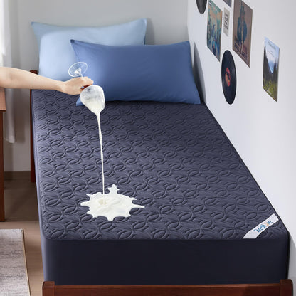 Quilted Waterproof Mattress Protector Deep Pocket Breathable Fitted Mattress Cover