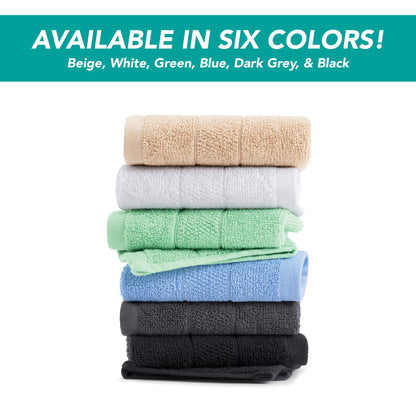 Ring Spun Cotton Washcloth Set Soft Absorbent Multipurpose Fingertip Towels