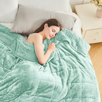 Cottonblue Fleece Sherpa Weighted Blanket