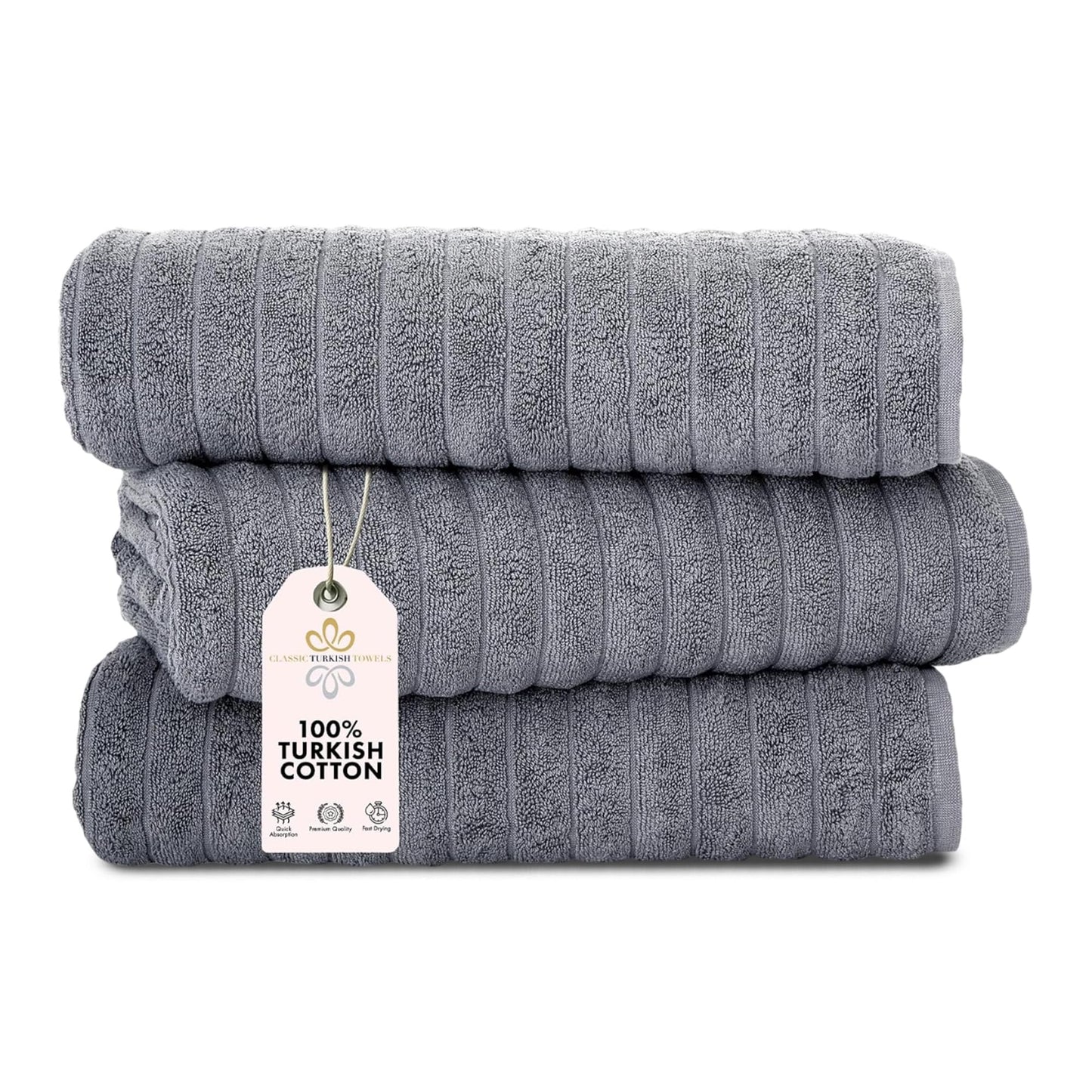 Turkish Cotton Luxury Towel Set Ultra Absorbent Spa Bath Towels