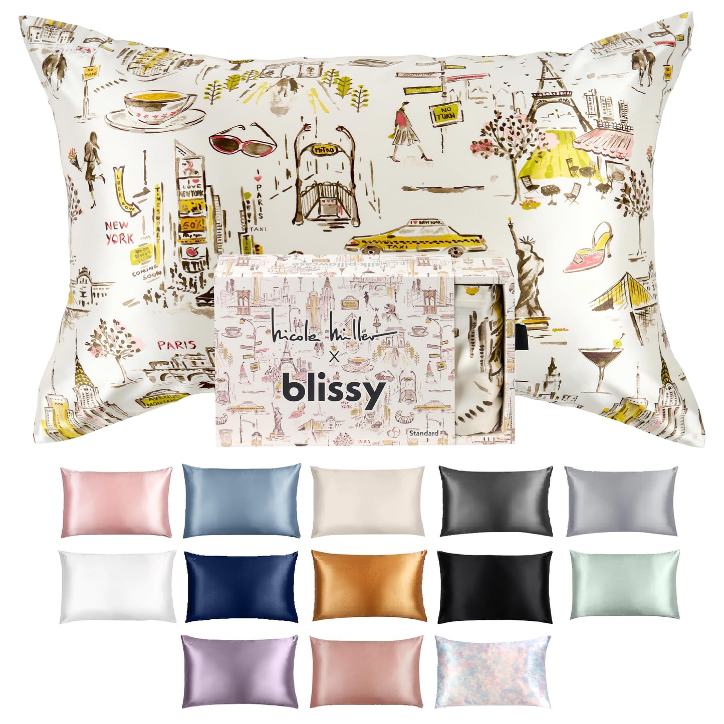 Silk Pillowcase 100% Mulberry Silk 22 Momme Smooth Hair Skin Pillow Cover