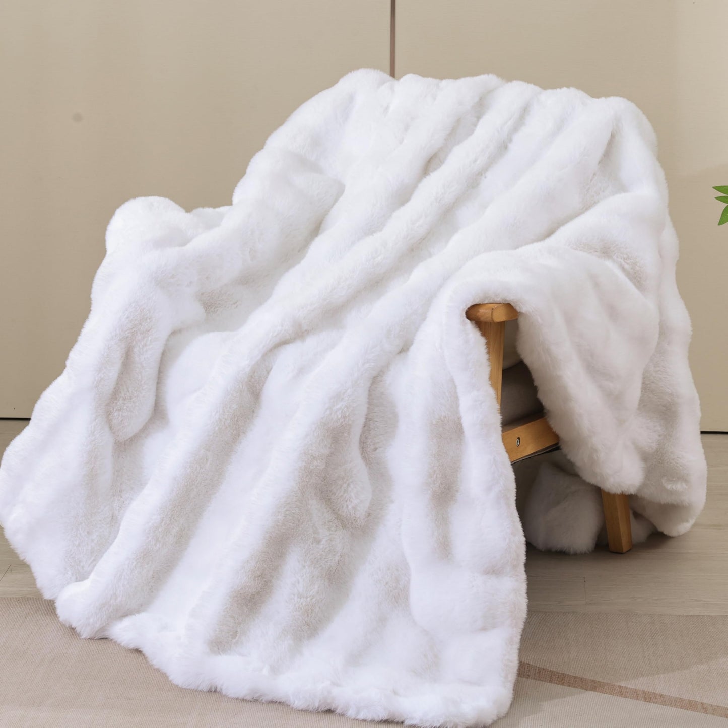 Fluffy Faux Fur Throw Blanket Soft Plush Thick Couch Bed Blanket