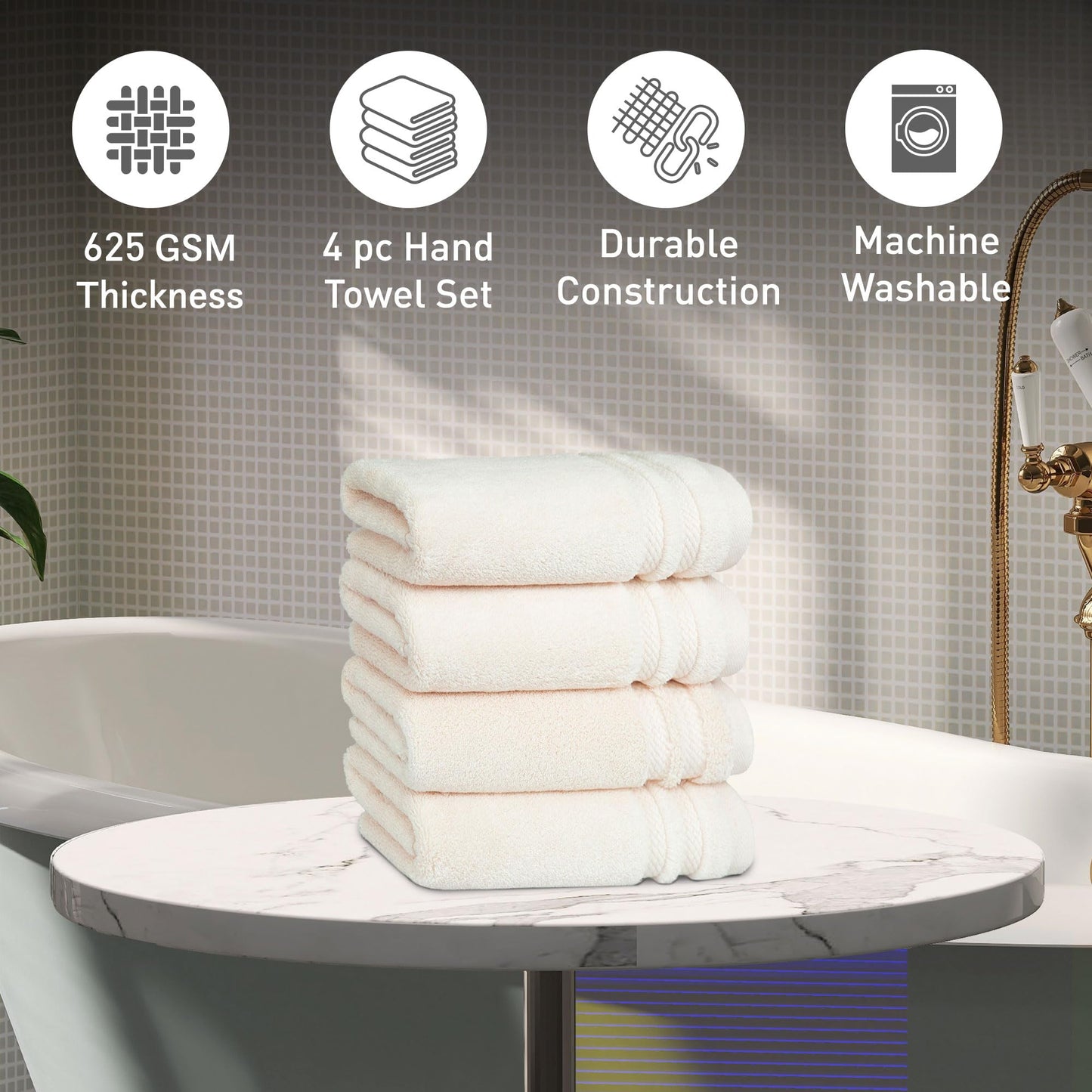 Cotton Luxury Bath Towel Set Quick Dry Soft Absorbent Bathroom Towels Large Size