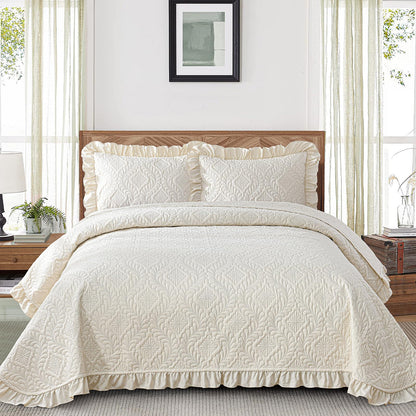 DJY Quilt Set Paisley Bedspread Soft Microfiber Bedding Set for All Season