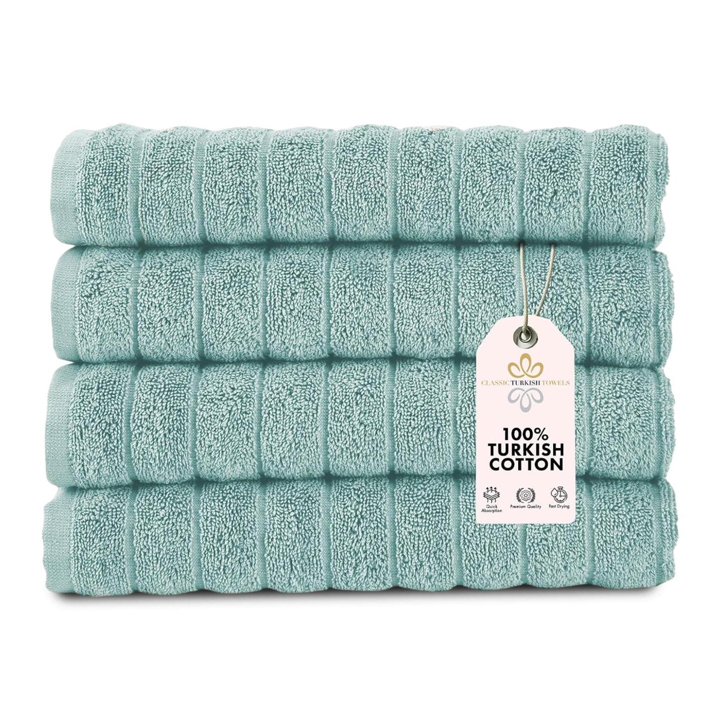 Turkish Cotton Luxury Towel Set Ultra Absorbent Spa Bath Towels