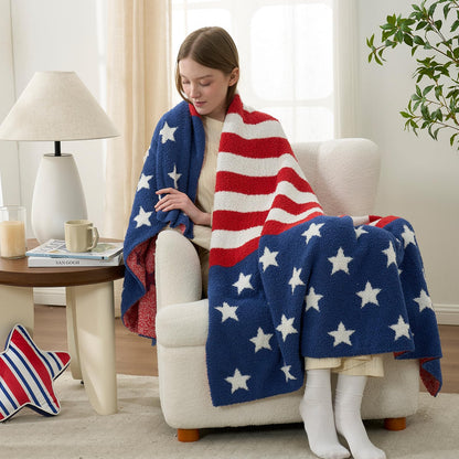 Checkered Microfiber Throw Blanket Soft Couch Sofa Bed Decorative Blanket