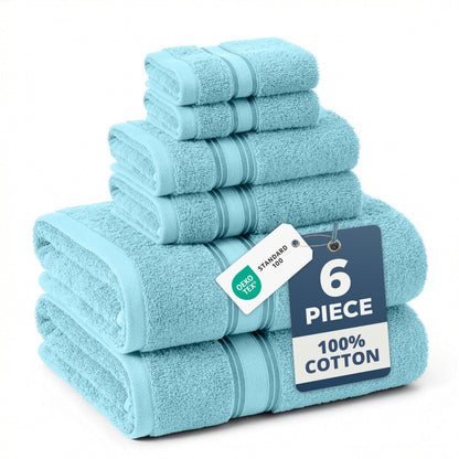 Zero Twist Cotton Bath Towel Set Quick Dry Ultra Absorbent Soft Towels