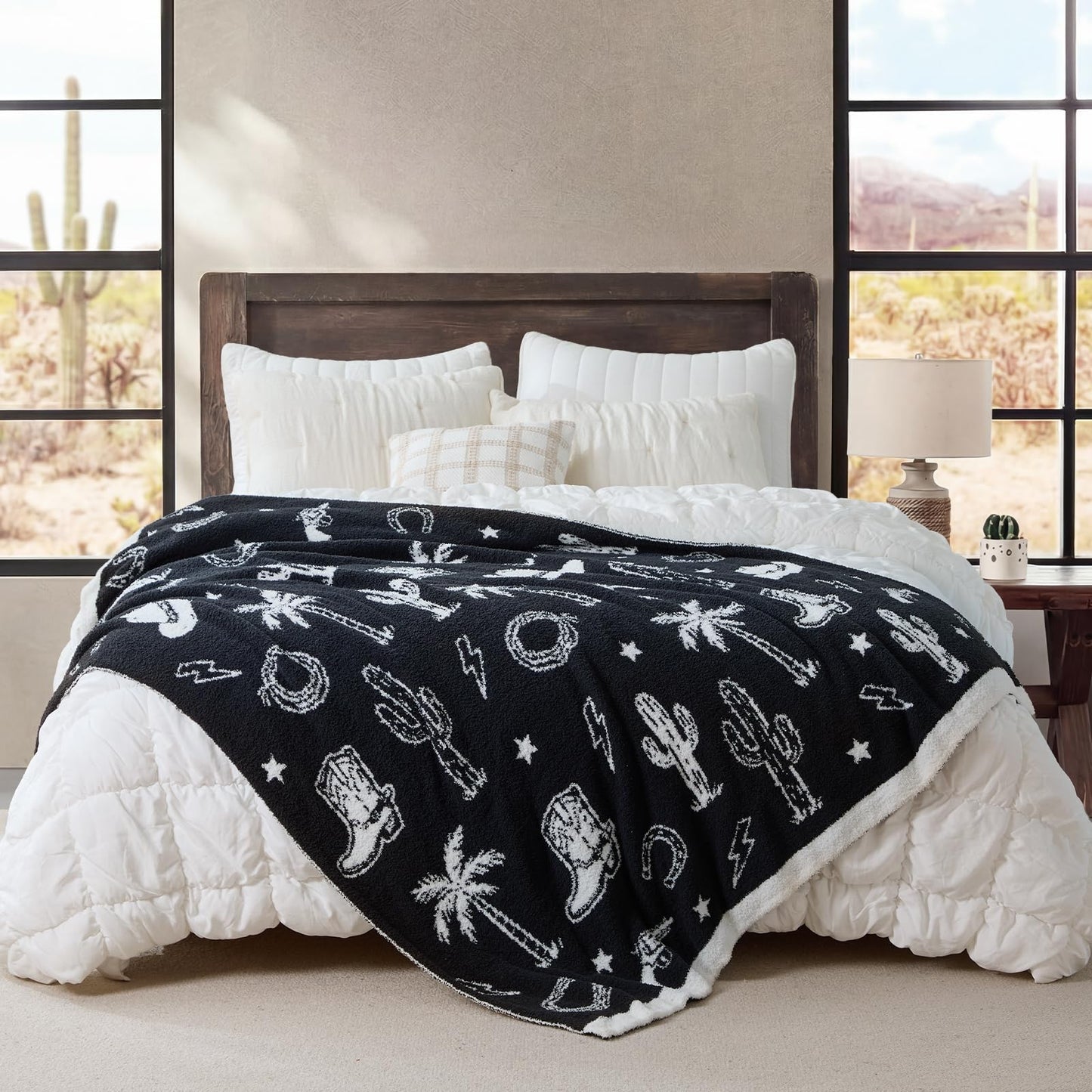 Checkered Microfiber Throw Blanket Soft Couch Sofa Bed Decorative Blanket