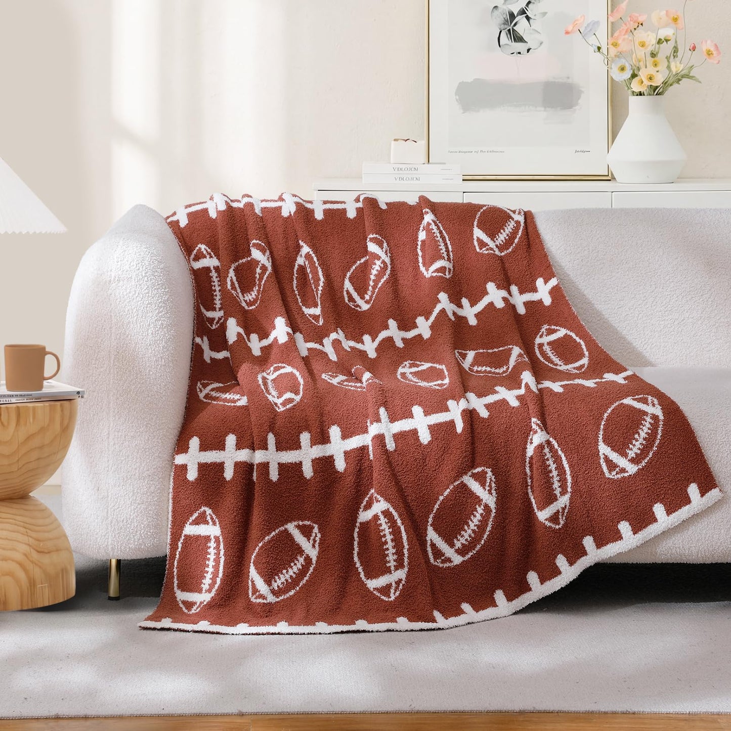 Checkered Microfiber Throw Blanket Soft Couch Sofa Bed Decorative Blanket