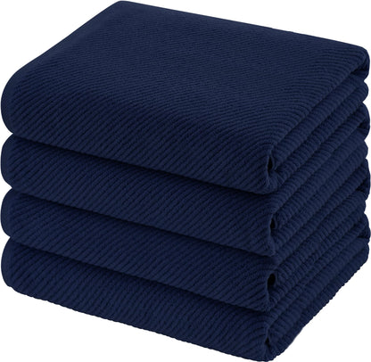 Cotton Bath Towel Set 6 Piece Soft Quick Dry Bathroom Towels Large Gift Set
