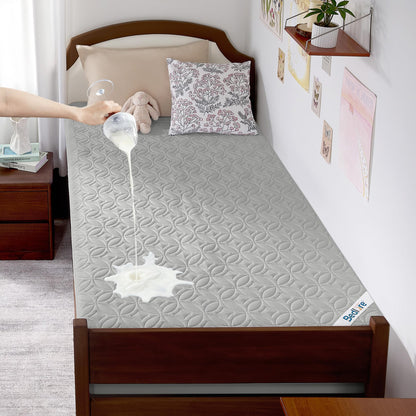 Quilted Waterproof Mattress Protector Deep Pocket Breathable Fitted Mattress Cover